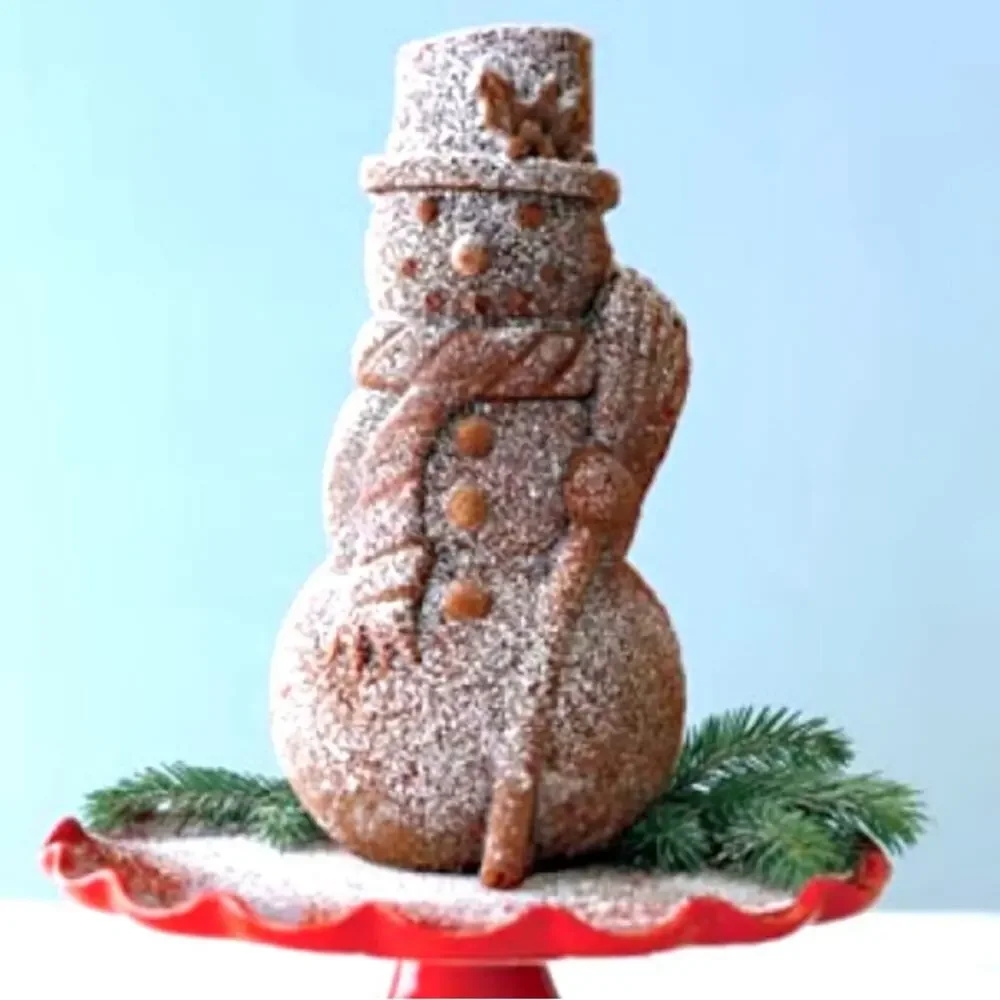 Williams-Sonoma Nordic Ware Snowman Cake Pan NEW Christmas